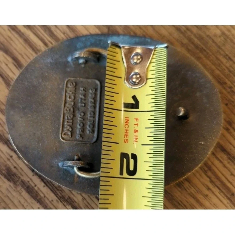 Vintage Pacemaker Belt Buckle We Set The Pace Driver Service‎ Inc. Solid Brass